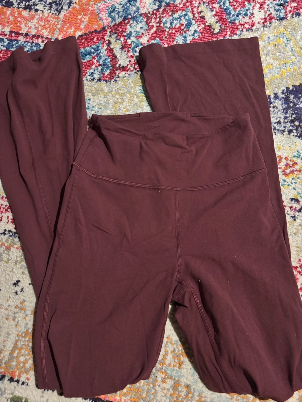High-Rise Lululemon Women's Leggings in Deep Burgundy